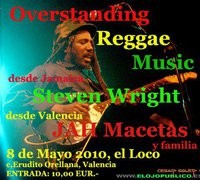 Concierto Overstanding Reggae Music en Valencia