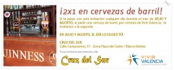 Promocin 2x1 en cerveza de barril