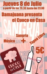 Sangra, vinos y tapeo libre de El Cuoco en Casa