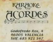 Karaoke Acordes en Ocio en Valencia